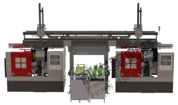 聯機雙臂配棒料皮帶料倉